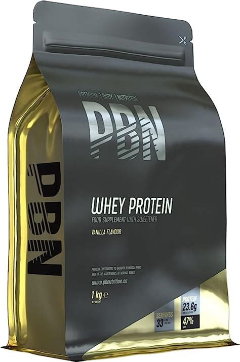 PBN Premium Body Nutrition Whey Protéine en Poudre kg Vanille Nouvelle saveur améliorée