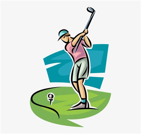 Vector Illustration Of Sport Of Golf Golfer Swings Illustration