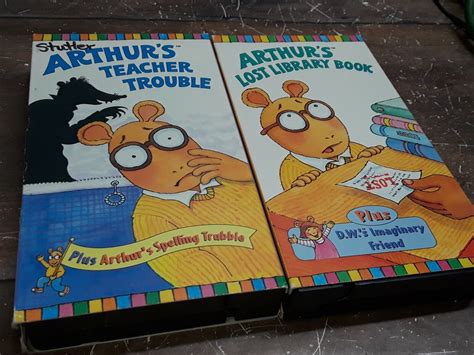 Arthur 2 Vhs Pbs Kids Videos Arthurs Lost Library Book And Teacher