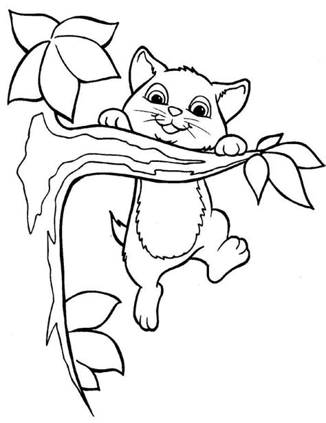 Coloring page outline of cat with ball of yarn. 70+ Animal Colouring Pages Free Download & Print! | Free ...