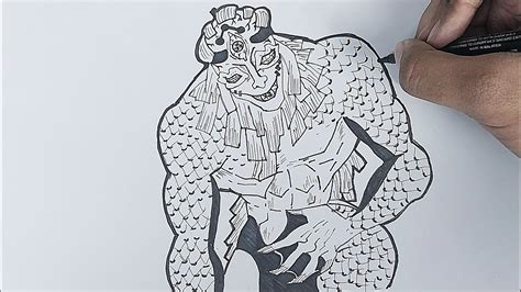 Learn To Draw Gyokko Full Form From Demon Slayer Kimetsu No Yaiba