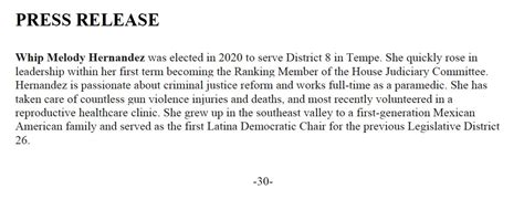 Arizona House Democrats On Twitter Press Release Lupe Contreras