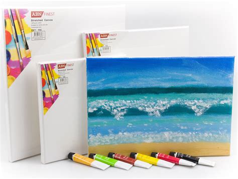 Mini Artist Blank Painting Board Canvas Art Stretched Primed Framed