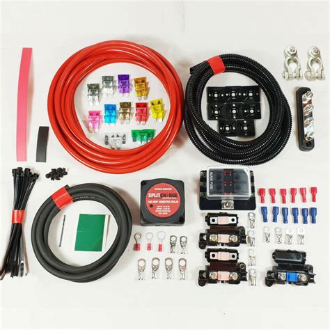 Split Charge Professional Kit 12v 140 Amp Voltage Sensitive