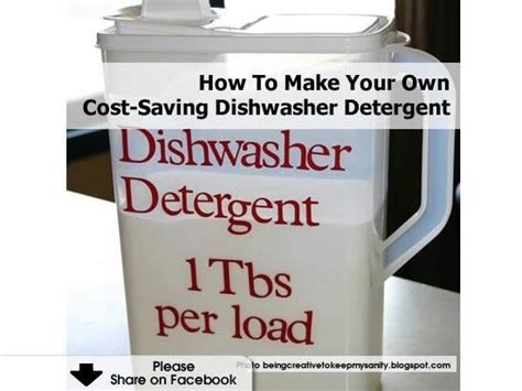 Dishwasher Detergent Dishwasher Detergent Make It Yourself Homemade