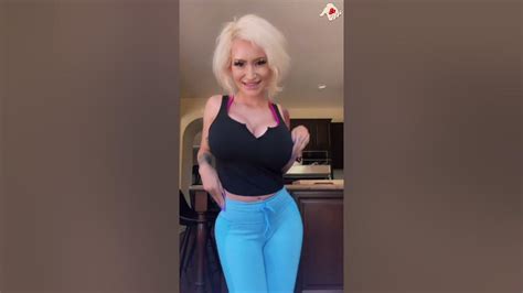 blonde huge fake boobs best model on tiktok 🤩 youtube