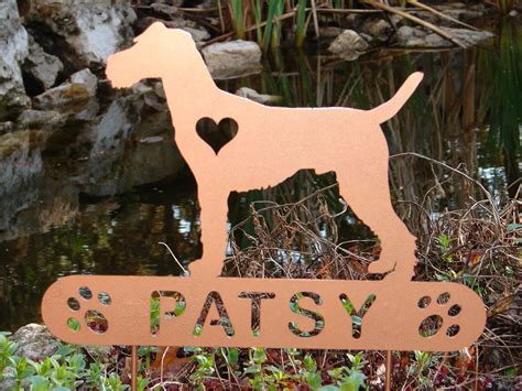Irish Terrier Pet Memorial Garden Plaque Stake Yard By Artbyjack