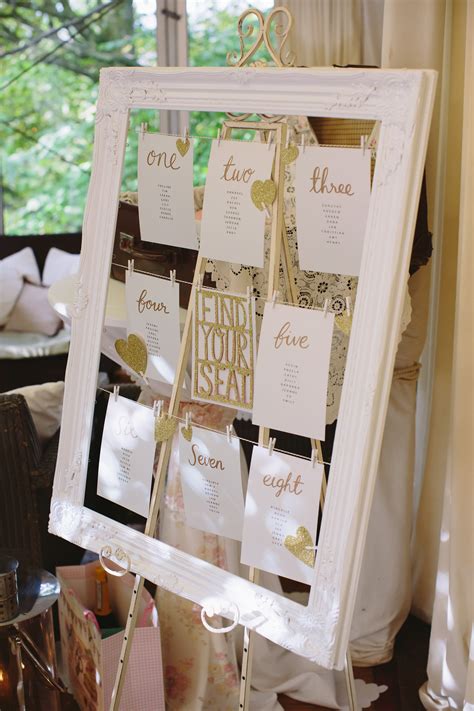 Diy Wedding Seating Plan I Strung Some Gold And White Butchers Twine