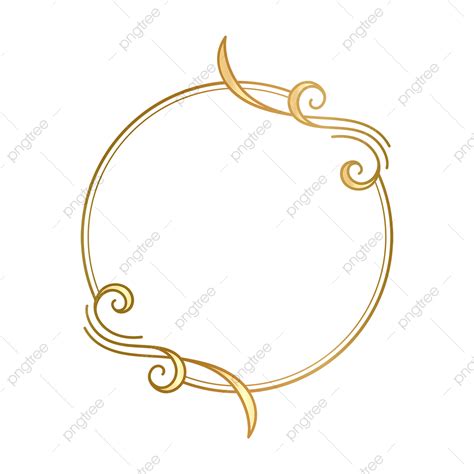 Fancy Gold Frame Vector Design Images Fancy Circle Frame Border With