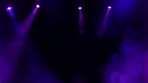 A Wide Shot Of Real Blue And Purple Concert Lights And Smoke From A