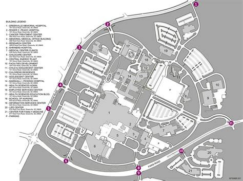 Memorial Hospital Campus Map