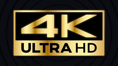 4k Ultra Hd Symbol Stock Illustration Download Image Now Istock