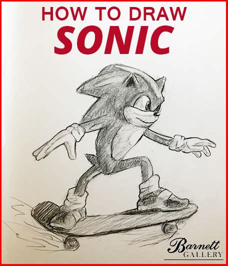 How To Draw A Realistic Sonic The Hedgehog By Using Simple Shading