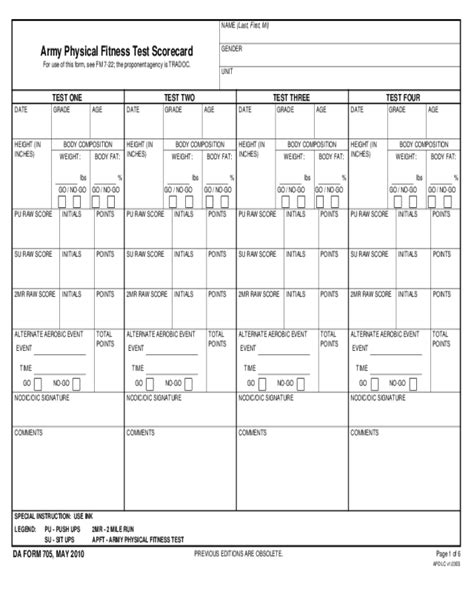 Army Height And Weight Form Fillable Printable Forms Free Online