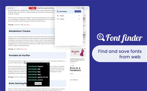 Font Finder Extension For Chrome