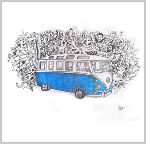 Vw bus coloring page volkswagen beetle coloring pages unique bus We Love Volkswagen's Past, Present And Future..,: Adult VW ...