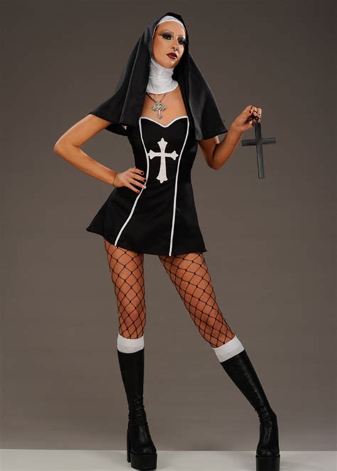 Bad Habits Nun Piece Costume Set Black Combo 56 Off