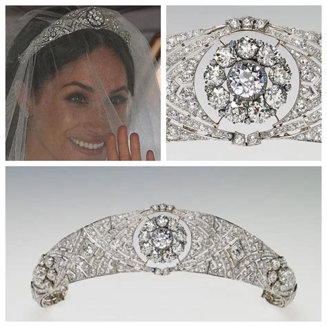 Meghan Wore Queen Marys Diamond Bandeau Lent To Her By The Queen And
