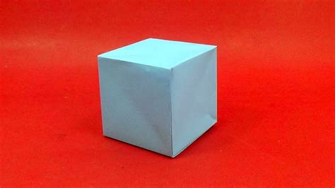 Easy Way To Make An Origami Paper Cube Box Handmade Cube Box Youtube