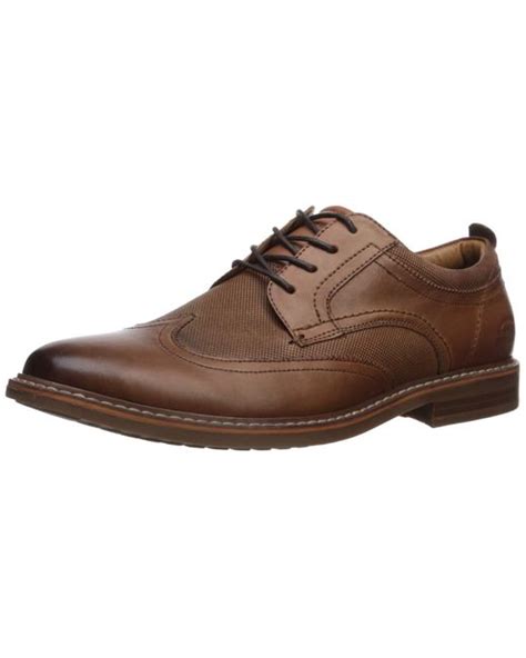 Skechers Leather Bregman Modeso Shoes In Cognac Brown For Men Lyst