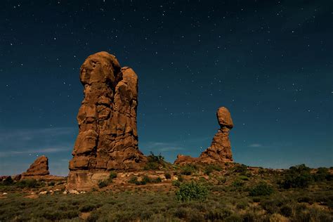 Balanced Rock At Night Photograph By Richard Leighton Fine Art America