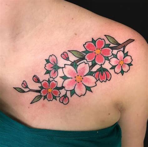 250 Japanese Cherry Blossom Tattoo Designs With Meanings And Symbolism