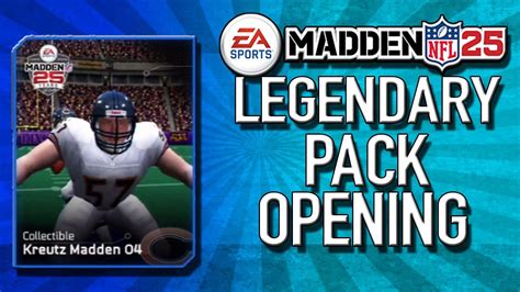 Madden 25 Ultimate Team Legendary Pack Opening Mut 25 Youtube