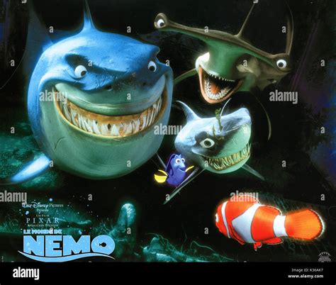 Finding Nemo Marlin And Dory Amongst The Sharks Please Credit Disney