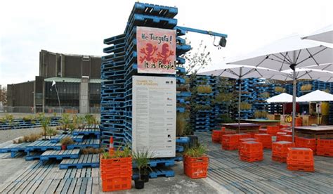 Pallet Recycled Pavilion Architecture Pallet Ideas