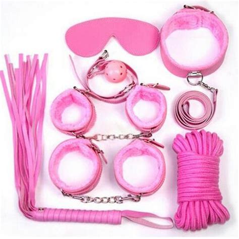 7pcsset Bondage Kit Faux Leather Fetish Kit Restraints Sex Toys For