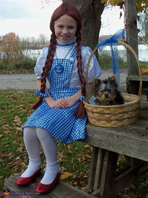 Girl S Dorothy And Toto Halloween Costume Photo