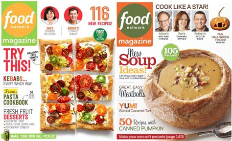 Whether it's a quick weeknight meal or planning a dinner party with friends, the food network magazine reader loves to experiment with new ideas and add a unique signature twist to every meal. Food Network Magazine 7-Issue Subscription Only $9.99 ...