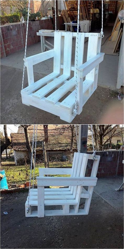 This Is Rather A Simple Idea Of The Pallet Swing Chair For You Check