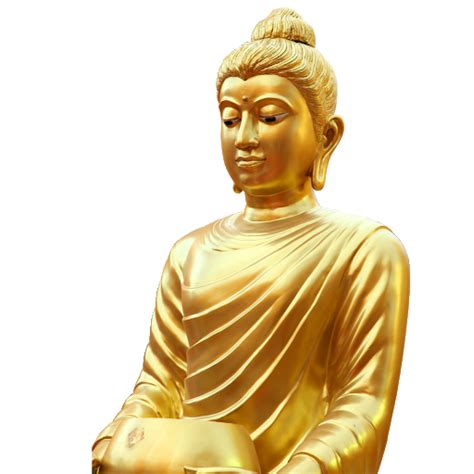 Golden Buddha Statue Png Transparent Image Png Mart