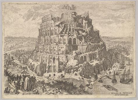 The Tower Of Babel Drawing By Anton Joseph Von Prenner Fine Art America