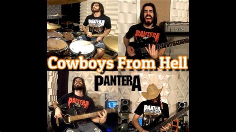 Cowboys From Hell Full Instrumental Cover Reis Batera Youtube