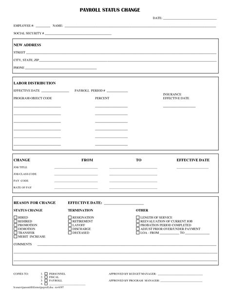 Employee Status Change Form Hot Sex Picture