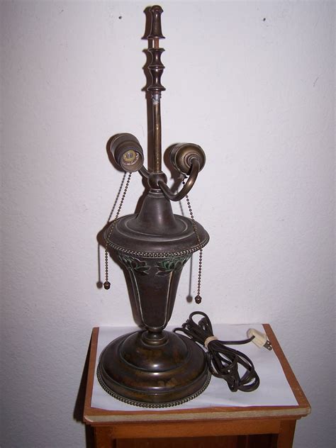 Antique Electric Lamp For Id Cleaning And Age Antiques Board
