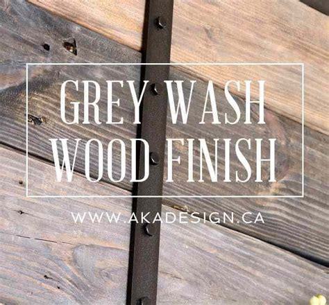 You can color wash over wood and have it show through for a beautiful aged effect. Grey Wash Wood Finish - How to Get the Grey Distressed ...
