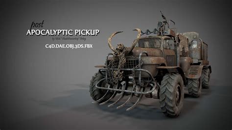 3d Post Apocalyptic Survival Pickup Cgtrader