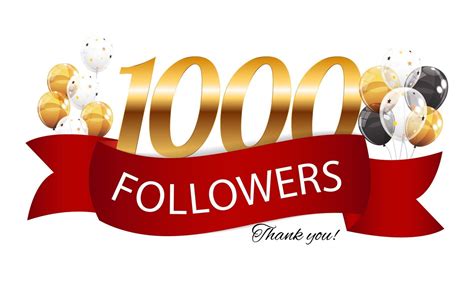 1000 Followers Thank You Vector Illustration Background 2763136