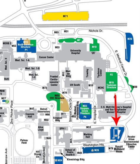 University Of Michigan Medical Campus Map