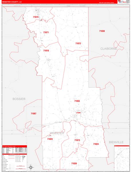 Maps Of Webster Parish County Louisiana