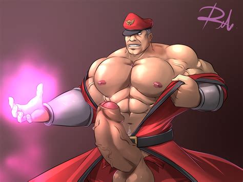 Rule 34 Balls Bara Big Balls Big Penis Blank Eyes Boner Capcom