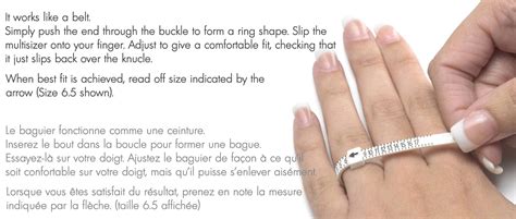 Free Ring Sizer Canada Bijoux Majesty