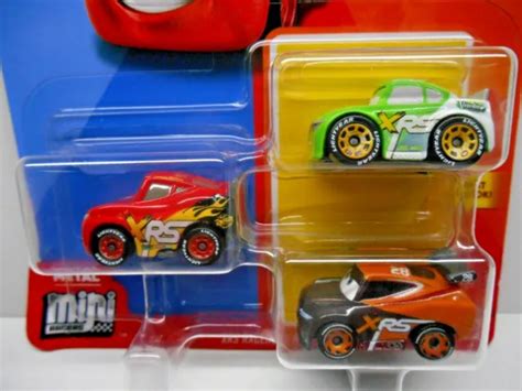 Disney Pixar Cars Mini Racers 3 Pack Xrs Racers Series Xrs Tim Treadless Brick 14 50 Picclick