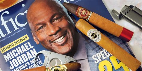 Michael Jordan Basketball Legend And Cigar Aficionado Holts