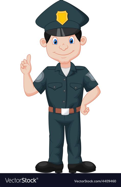 Policeman In Uniform Royalty Free Vector Image