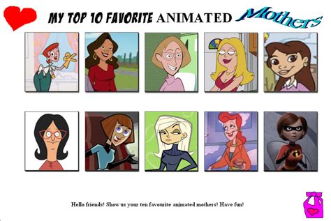 Titos Top 10 Favorite Animated Mothers By Tito Mosquito On Deviantart