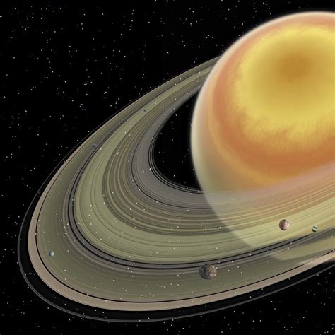Artists Concept Of Planet Saturn Saturn Is The Sixth Planet In Our